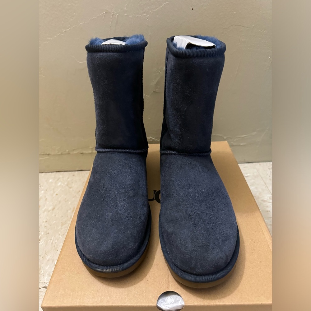 UGG Navy Suede Boots